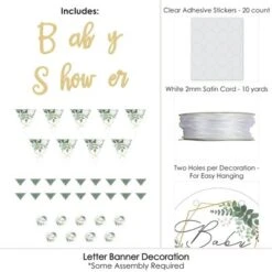 Big Dot Of Happiness Boho Botanical Baby - Greenery Letter Decoration - 36 Banner Cutouts And No-Mess Real Gold Glitter Welcome Baby Banner Letters 9 Big Dot Of Happiness Boho Botanical Baby - Greenery Letter Decoration - 36 Banner Cutouts And No-Mess Real Gold Glitter Welcome Baby Banner Letters -Aurora Party Sales GUEST 53b12277 a07c 419a 99e0 03d7e9cc6e80