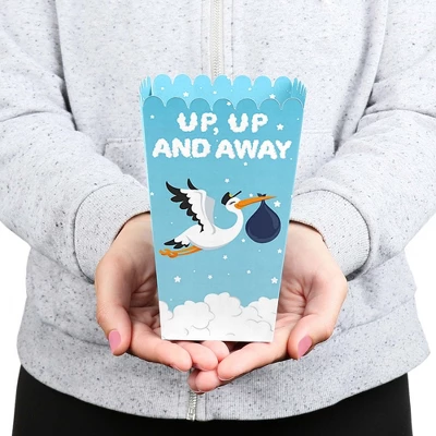 Big Dot Of Happiness Boy Special Delivery - Blue It's A Boy Stork Baby Shower Favor Popcorn Treat Boxes - Set Of 12 3 Big Dot Of Happiness Boy Special Delivery - Blue It's A Boy Stork Baby Shower Favor Popcorn Treat Boxes - Set Of 12 - Image 3