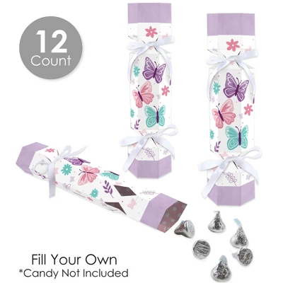 Big Dot Of Happiness Beautiful Butterfly - No Snap Floral Baby Shower Or Birthday Party Table Favors - DIY Cracker Boxes - Set Of 12 2 Big Dot Of Happiness Beautiful Butterfly - No Snap Floral Baby Shower Or Birthday Party Table Favors - DIY Cracker Boxes - Set Of 12 - Image 2