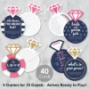 Big Dot Of Happiness Last Sail Before The Veil - 4 Nautical Bridal Shower Games - 10 Cards Each - Gamerific Bundle
