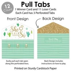 Big Dot Of Happiness Final Fiesta - Last Fiesta Bachelorette Party Game Pickle Cards - Pull Tabs 3-in-a-Row - Set Of 12 -Aurora Party Sales GUEST 55befce2 a9bf 4fee a374 b1e02cdbbf09