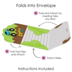 Big Dot Of Happiness Smash And Crash - Monster Truck - Fill-In Cards - Boy Birthday Party Fold And Send Invitations - Set Of 8 -Aurora Party Sales GUEST 55de0916 d3ac 41a9 b722 925f7425810f