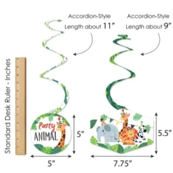 Big Dot Of Happiness Jungle Party Animals - Safari Zoo Animal Birthday Party Or Baby Shower Hanging Decor - Party Decoration Swirls - Set Of 40 10 Big Dot Of Happiness Jungle Party Animals - Safari Zoo Animal Birthday Party Or Baby Shower Hanging Decor - Party Decoration Swirls - Set Of 40 -Aurora Party Sales GUEST 55f9ed24 96ee 483e 9af6 3babb2bf9510