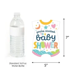 Big Dot Of Happiness Colorful Baby Shower - Shaped Fill-In Invitations - Gender Neutral Party Invitation Cards With Envelopes - Set Of 12 -Aurora Party Sales GUEST 569931bd 6251 454f b356 197842406be3