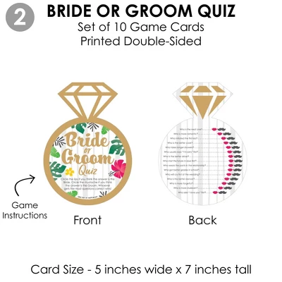 Big Dot Of Happiness Last Luau - 4 Bridal Shower Games - 10 Cards Each - Gamerific Bundle 4 Big Dot Of Happiness Last Luau - 4 Bridal Shower Games - 10 Cards Each - Gamerific Bundle - Image 4