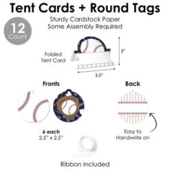 Big Dot Of Happiness Batter Up - Baseball - DIY Baby Shower Or Birthday Party Concession Signs - Snack Bar Decorations Kit - 50 Pieces -Aurora Party Sales GUEST 571d3ab3 646e 497c b395 cbf8ae1beb48