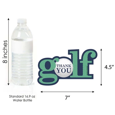 Big Dot Of Happiness Par-Tee Time - Golf - Shaped Thank You Cards - Birthday Or Retirement Party Thank You Note Cards With Envelopes - Set Of 12 4 Big Dot Of Happiness Par-Tee Time - Golf - Shaped Thank You Cards - Birthday Or Retirement Party Thank You Note Cards With Envelopes - Set Of 12 - Image 4