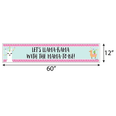Big Dot Of Happiness Whole Llama Fun - Llama Fiesta Baby Shower Decorations Party Banner 1 Big Dot Of Happiness Whole Llama Fun - Llama Fiesta Baby Shower Decorations Party Banner