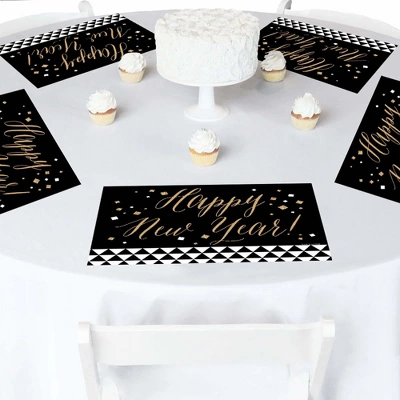 Big Dot Of Happiness New Year's Eve - Gold - Party Table Decorations - New Years Eve Party Placemats - Set Of 16 1 Big Dot Of Happiness New Year's Eve - Gold - Party Table Decorations - New Years Eve Party Placemats - Set Of 16