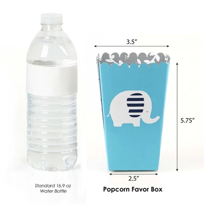 Big Dot Of Happiness Blue Elephant - Boy Baby Shower Or Birthday Party Favor Popcorn Treat Boxes - Set Of 12 1 Big Dot Of Happiness Blue Elephant - Boy Baby Shower Or Birthday Party Favor Popcorn Treat Boxes - Set Of 12