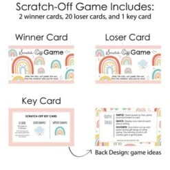 Big Dot Of Happiness Hello Rainbow - Boho Baby Shower And Birthday Party Game Scratch Off Cards - 22 Count -Aurora Party Sales GUEST 58fb0e88 a460 4b5b afe3 1892a73ff163