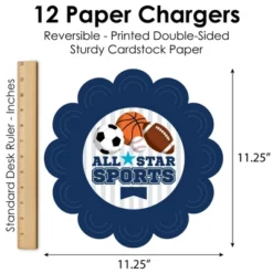 Big Dot Of Happiness Go, Fight, Win - Sports - Baby Shower Or Birthday Party Round Table Decorations - Paper Chargers - Place Setting For 12 -Aurora Party Sales GUEST 5a01da4e 4662 4e8f bbf1 13374c73ca9d
