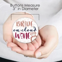 Big Dot Of Happiness Vino Before Vows - 3 Inch Winery Bridal Shower Or Bachelorette Party Badge - Pinback Buttons - Set Of 8 -Aurora Party Sales GUEST 5a07f837 e22c 4986 bc93 4c8771601c93
