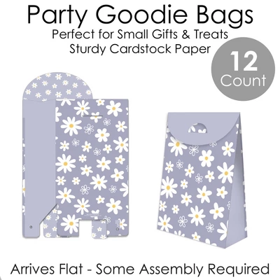 Big Dot Of Happiness Purple Daisy Flowers - Floral Gift Favor Bags - Party Goodie Boxes - Set Of 12 4 Big Dot Of Happiness Purple Daisy Flowers - Floral Gift Favor Bags - Party Goodie Boxes - Set Of 12 - Image 4
