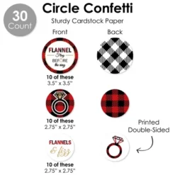 Big Dot Of Happiness Flannel Fling Before The Ring - Buffalo Plaid Bachelorette Party Supplies Decoration Kit - Decor Galore Party Pack - 51 Pieces -Aurora Party Sales GUEST 5a5e9353 d05d 4d7f b944 094aa97cfa95