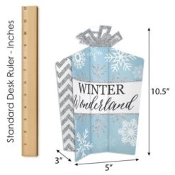Big Dot Of Happiness Winter Wonderland - Table Decorations - Snowflake Holiday Party And Winter Wedding Fold And Flare Centerpieces - 10 Count -Aurora Party Sales GUEST 5ac0ae92 48ae 4790 b104 edcbba325b3f