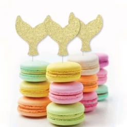 Big Dot Of Happiness Gold Glitter Mermaid Tail - No-Mess Real Gold Glitter Cut-Outs - Baby Shower Or Birthday Party Confetti - Set Of 24 -Aurora Party Sales GUEST 5bf2e055 1b4e 40c3 83bd cef0a3a55b0e
