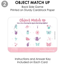 Big Dot Of Happiness Beautiful Butterfly - 2-in-1 Floral Baby Shower Or Birthday Party Cards - Activity Duo Games - Set Of 20 -Aurora Party Sales GUEST 5bf91f15 a39b 4863 9c31 62c738e32394