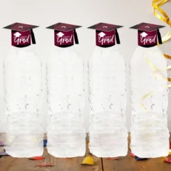 Big Dot Of Happiness Maroon Grad - Best Is Yet To Come - DIY Grad Cap Burgundy Graduation Party Bottle Topper Decorations - Set Of 20 -Aurora Party Sales GUEST 5c172185 655f 44c9 b399 4c156e7b3f81