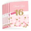 Big Dot Of Happiness Sweet 16 - Birthday Party Thank You Cards (8 Count)