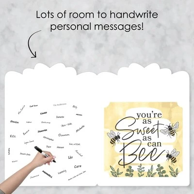 Big Dot Of Happiness Little Bumblebee - Thank You Giant Greeting Card - Big Shaped Jumborific Card - 16.5 X 22 Inches 2 Big Dot Of Happiness Little Bumblebee - Thank You Giant Greeting Card - Big Shaped Jumborific Card - 16.5 X 22 Inches - Image 2