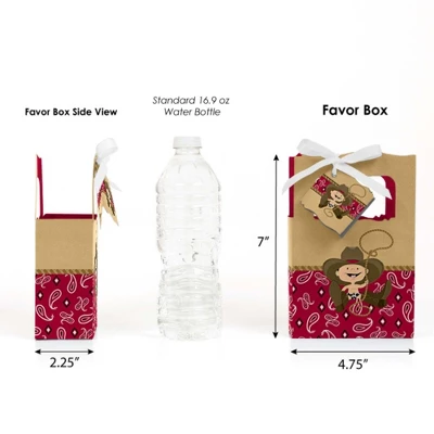 Big Dot Of Happiness Little Cowboy - Western Baby Shower Or Birthday Party Favor Boxes - Set Of 12 1 Big Dot Of Happiness Little Cowboy - Western Baby Shower Or Birthday Party Favor Boxes - Set Of 12