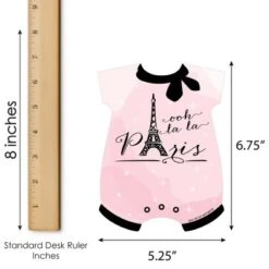 Big Dot Of Happiness Paris, Ooh La La - Picture Bingo Cards And Markers - Paris Themed Baby Shower Shaped Bingo Game - Set Of 18 -Aurora Party Sales GUEST 5cca7bc9 f3bf 4796 b2b7 b5b31103a04a