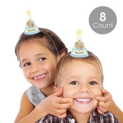 Big Dot Of Happiness Noah's Ark - Mini Cone Baby Shower Or Birthday Party Hats - Small Little Party Hats - Set Of 8