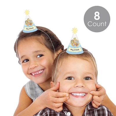 Big Dot Of Happiness Noah's Ark - Mini Cone Baby Shower Or Birthday Party Hats - Small Little Party Hats - Set Of 8 1 Big Dot Of Happiness Noah's Ark - Mini Cone Baby Shower Or Birthday Party Hats - Small Little Party Hats - Set Of 8