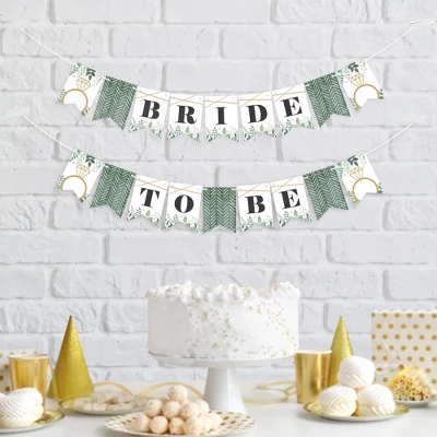 Big Dot Of Happiness Boho Botanical Bride - Greenery Bridal Shower And Wedding Party Mini Pennant Banner - Bride To Be 6 Big Dot Of Happiness Boho Botanical Bride - Greenery Bridal Shower And Wedding Party Mini Pennant Banner - Bride To Be - Image 6