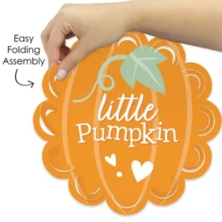 Big Dot Of Happiness Little Pumpkin - Fall Birthday Party Or Baby Shower Round Table Decorations - Paper Chargers - Place Setting For 12 -Aurora Party Sales GUEST 5d20b487 96d6 46f4 afb6 1b2af6821583