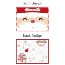 Big Dot Of Happiness Jolly Santa Claus - Paper Christmas Party Coloring Sheets - Activity Placemats - Set Of 16 -Aurora Party Sales GUEST 5d27414b 61e5 4381 8bae dae4e6024121