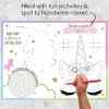 Big Dot Of Happiness Rainbow Unicorn - Paper Magical Unicorn Birthday Party Coloring Sheets - Activity Placemats - Set Of 16