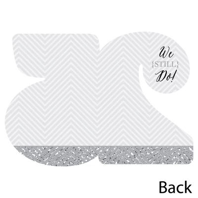 Big Dot Of Happiness We Still Do - 25th Wedding Anniversary - Shaped Thank You Cards - Anniversary Party Thank You Cards With Envelopes - Set Of 12 3 Big Dot Of Happiness We Still Do - 25th Wedding Anniversary - Shaped Thank You Cards - Anniversary Party Thank You Cards With Envelopes - Set Of 12 - Image 3