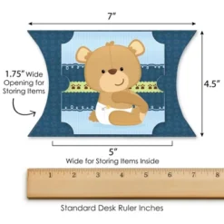 Big Dot Of Happiness Baby Boy Teddy Bear - Favor Gift Boxes - Baby Shower Large Pillow Boxes - Set Of 12 -Aurora Party Sales GUEST 5e47e1ca f0ea 4310 aac8 af5a7f175ba8