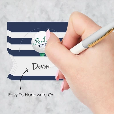 Big Dot Of Happiness Par-Tee Time - Golf - Birthday Or Retirement Party Tent Buffet Card - Table Setting Name Place Cards - Set Of 24 5 Big Dot Of Happiness Par-Tee Time - Golf - Birthday Or Retirement Party Tent Buffet Card - Table Setting Name Place Cards - Set Of 24 - Image 5