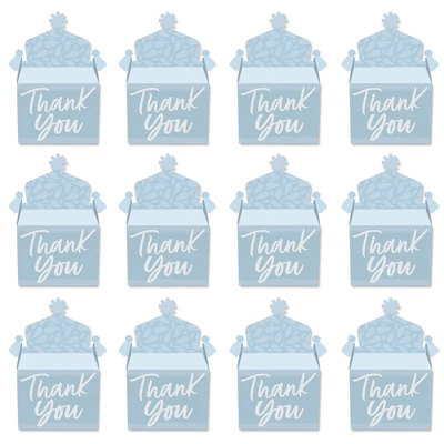 Big Dot Of Happiness Dusty Blue Elegantly Simple - Treat Box Party Favors - Guest Party Favors Goodie Gable Boxes - Set Of 12 3 Big Dot Of Happiness Dusty Blue Elegantly Simple - Treat Box Party Favors - Guest Party Favors Goodie Gable Boxes - Set Of 12 - Image 3
