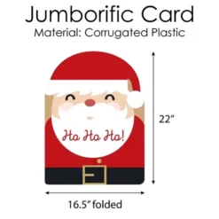 Big Dot Of Happiness Jolly Santa Claus - Christmas Giant Greeting Card - Big Shaped Jumborific Card -Aurora Party Sales GUEST 602310c0 9145 4609 9da4 45384afc2948