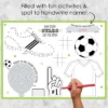 Big Dot Of Happiness Goaaal - Soccer - Paper Birthday Party Coloring Sheets - Activity Placemats - Set Of 16