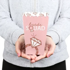 Big Dot Of Happiness Bride Squad - Rose Gold Bridal Shower Or Bachelorette Party Favor Popcorn Treat Boxes - Set Of 12 -Aurora Party Sales GUEST 60374695 2978 4caf a496 bfcbaa545ec0
