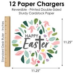 Big Dot Of Happiness Religious Easter - Christian Holiday Party Round Table Decorations - Paper Chargers - Place Setting For 12 -Aurora Party Sales GUEST 606a136b 71f0 478f b634 9ece18f5f291