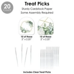 Big Dot Of Happiness Boho Botanical - Greenery Party Favors And Cupcake Kit - Fabulous Favor Party Pack - 100 Pieces 8 Big Dot Of Happiness Boho Botanical - Greenery Party Favors And Cupcake Kit - Fabulous Favor Party Pack - 100 Pieces -Aurora Party Sales GUEST 60e4adc3 cd5d 4545 8fe1 10f3164867b4