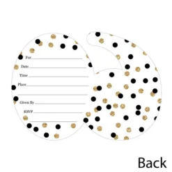 Big Dot Of Happiness Adult 60th Birthday - Gold - Shaped Fill-In Invitations - Birthday Party Invitation Cards With Envelopes - Set Of 12 -Aurora Party Sales GUEST 61204731 72d0 45cf 9ae7 44ad8e1fcfbb