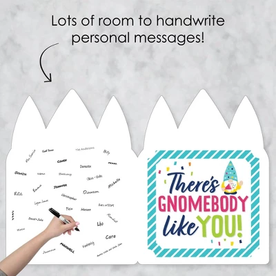 Big Dot Of Happiness Gnome Birthday - Happy Birthday Giant Greeting Card - Big Shaped Jumborific Card 2 Big Dot Of Happiness Gnome Birthday - Happy Birthday Giant Greeting Card - Big Shaped Jumborific Card - Image 2