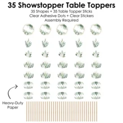Big Dot Of Happiness Boho Botanical - Greenery Party Centerpiece Sticks - Showstopper Table Toppers - 35 Pieces -Aurora Party Sales GUEST 61e8f2e0 951a 49f7 9f75 146de69263fc