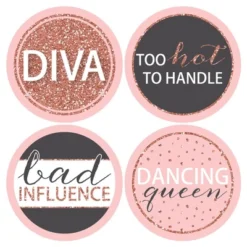 Big Dot Of Happiness Bride Squad - Rose Gold Bridal Shower Or Bachelorette Party Funny Name Tags - Party Badges Sticker Set Of 12 -Aurora Party Sales GUEST 620b4cfa 3342 4c76 b568 c2fe7185bd6b