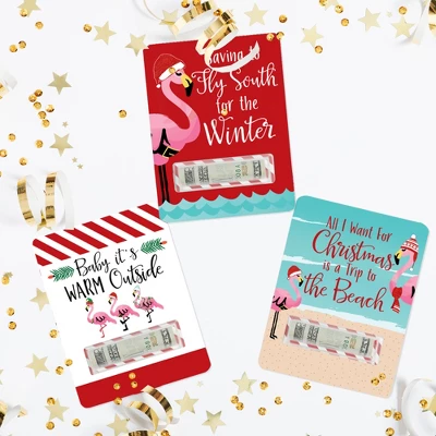 Big Dot Of Happiness Flamingle Bells DIY Assorted Tropical Christmas Party Cash Holder Gift Funny Money Cards Set Of 6 7 Big Dot Of Happiness Flamingle Bells DIY Assorted Tropical Christmas Party Cash Holder Gift Funny Money Cards Set Of 6 - Image 7