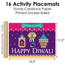 Big Dot Of Happiness Happy Diwali - Paper Festival Of Lights Party Coloring Sheets - Activity Placemats - Set Of 16 7 Big Dot Of Happiness Happy Diwali - Paper Festival Of Lights Party Coloring Sheets - Activity Placemats - Set Of 16 -Aurora Party Sales GUEST 633f2fc7 4ca8 4f57 b36f de018e0c1de2