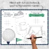 Big Dot Of Happiness Par-Tee Time - Golf - Paper Birthday Party Coloring Sheets - Activity Placemats - Set Of 16