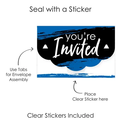 Big Dot Of Happiness Blue Grad - Best Is Yet To Come - Fill-In Cards - Royal Blue Graduation Party Fold And Send Invitations - Set Of 8 4 Big Dot Of Happiness Blue Grad - Best Is Yet To Come - Fill-In Cards - Royal Blue Graduation Party Fold And Send Invitations - Set Of 8 - Image 4